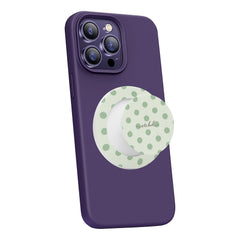 Sage Polka Dot Phone Grip And Stand by etchd, view 7