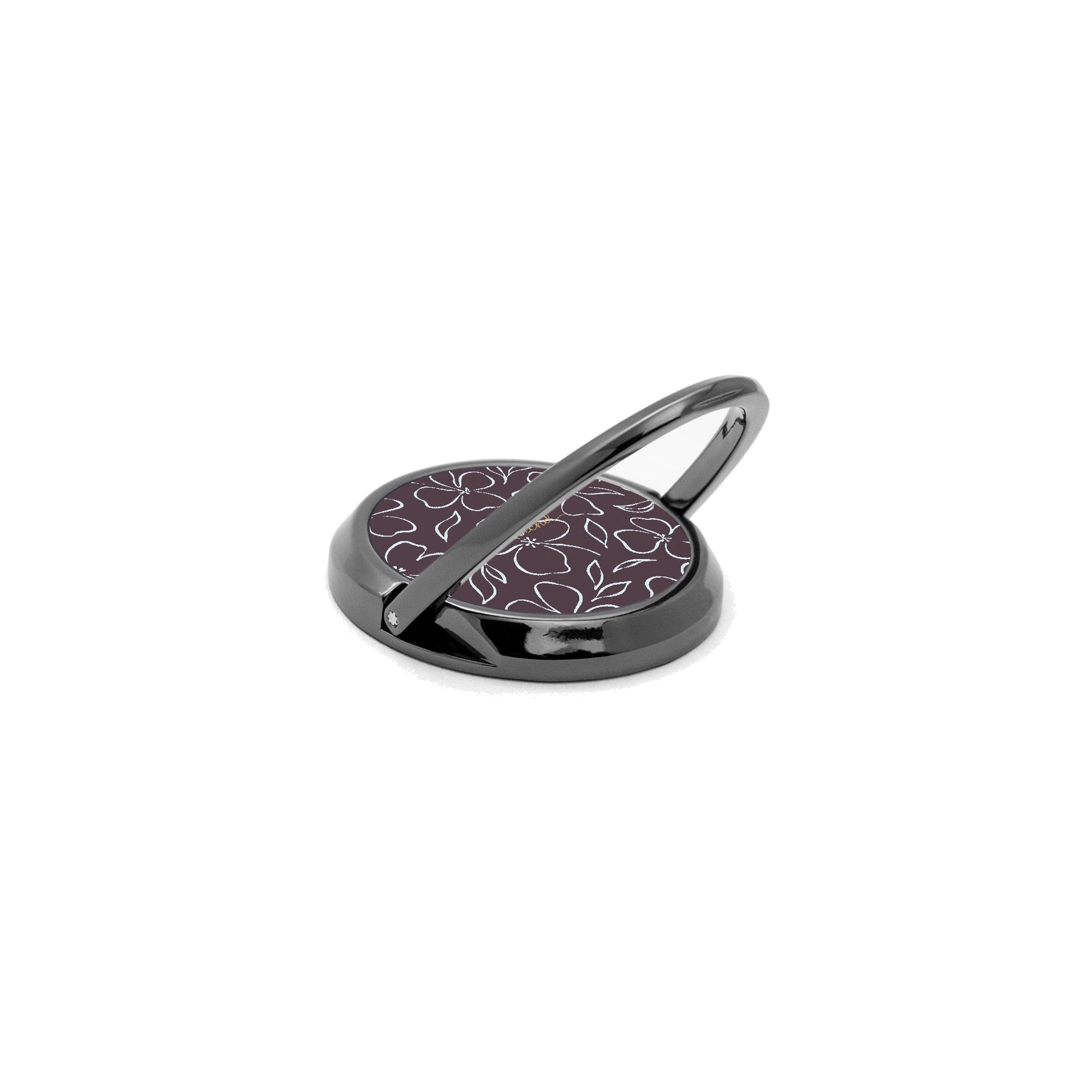 Plum & Blue Floral Phone Ring Holder by etchd, view 5