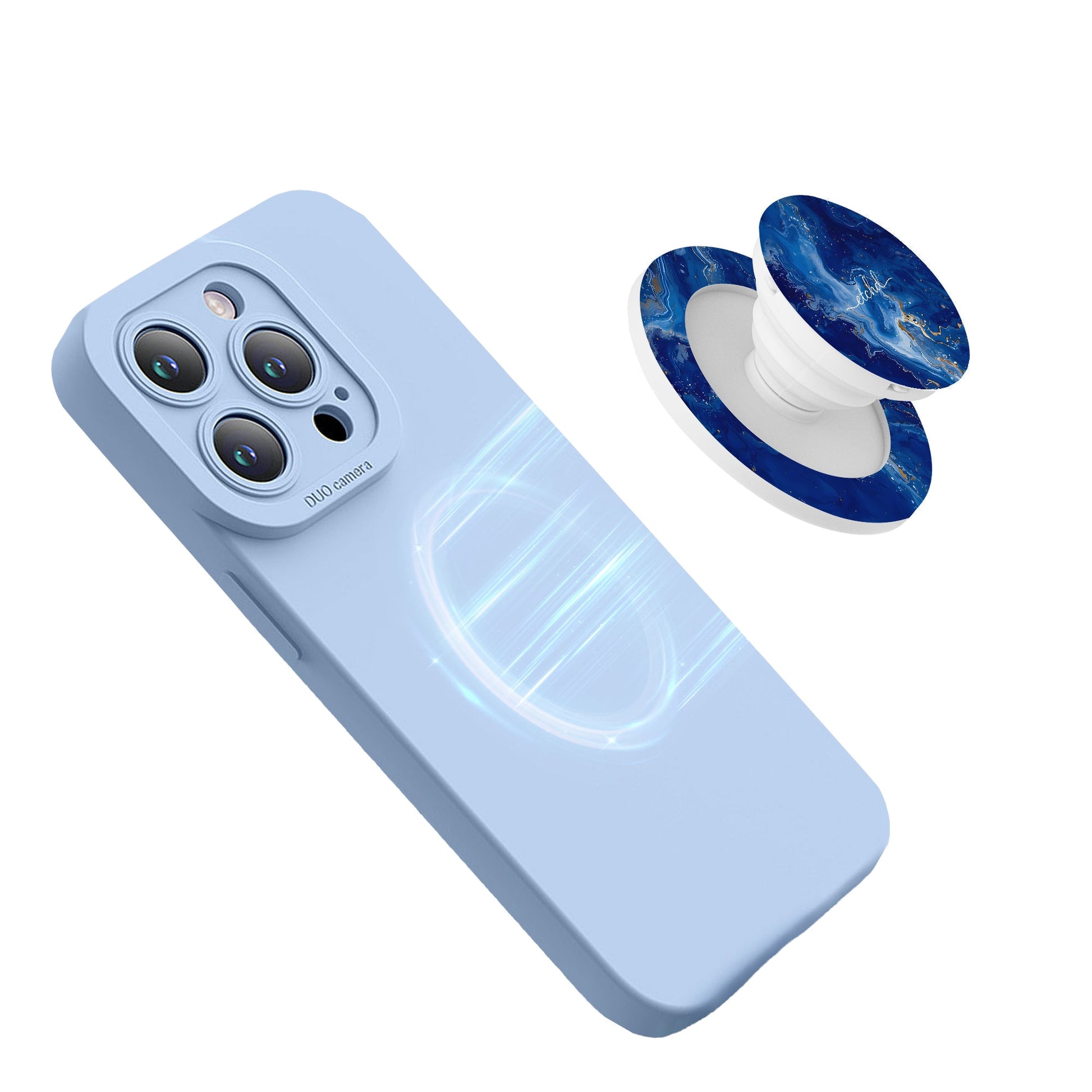 Sapphire Phone Grip And Stand by etchd, view 8