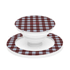 Blue & Cherry Gingham Anello e supporto per telefono