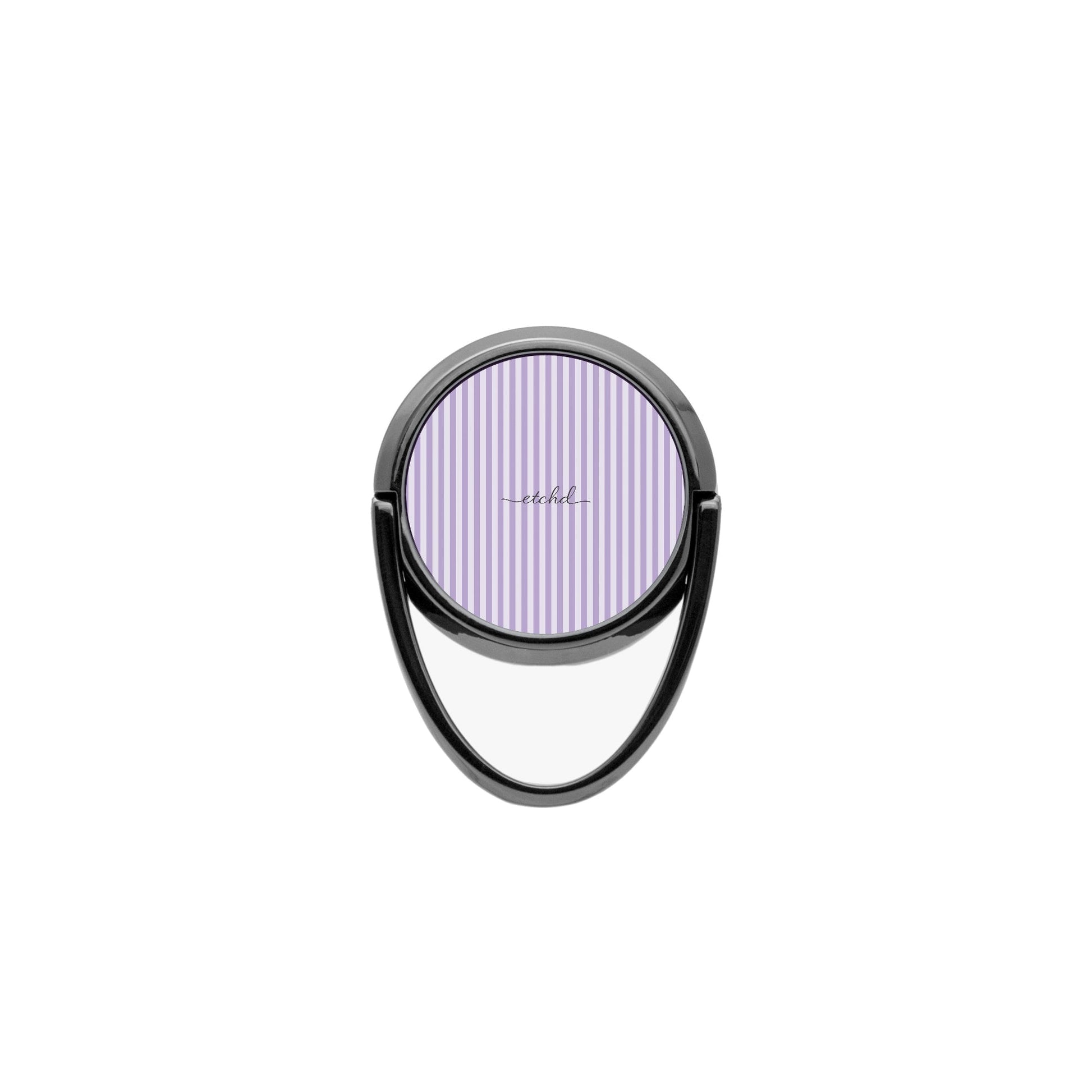 Lilac & Cream Striped Phone Ring Holder by etchd, view 4