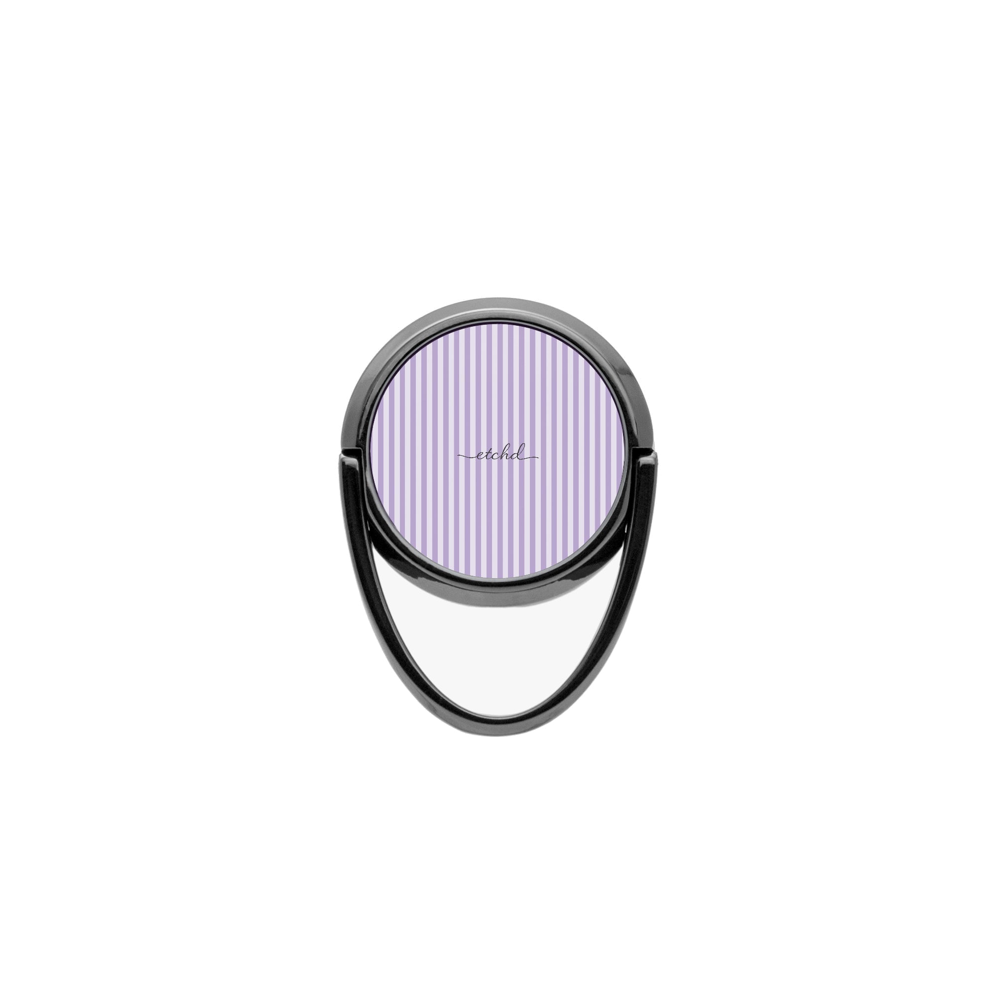 Lilac & Cream Striped Phone Ring Holder by etchd, view 4