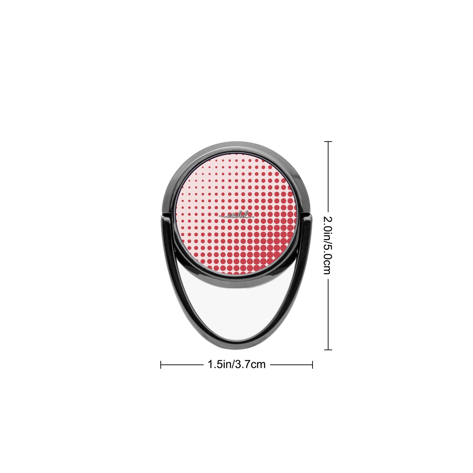 Cherry Halftone Phone Ring Holder by etchd, view 3