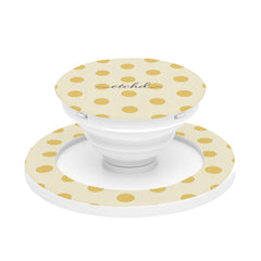 Butter Polka Dot Phone Grip And Stand by etchd