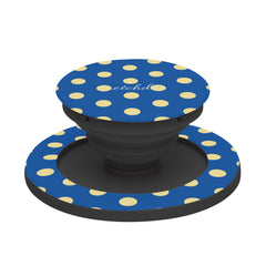 Butter And Cobalt Polka Dot Phone Grip And Stand by etchd, view 6