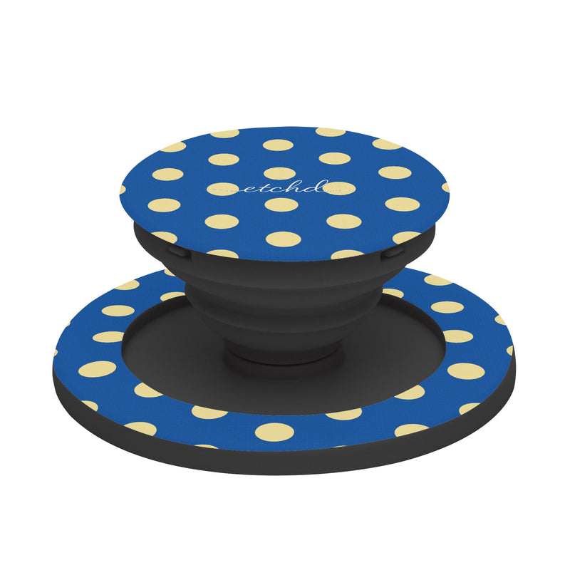 Butter And Cobalt Polka Dot Handy-Halterung und Ständer-zoom-