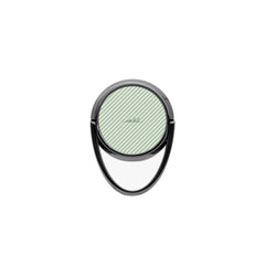 Sage & Cream Striped Diagonal Phone Ring Holder by etchd, view 4