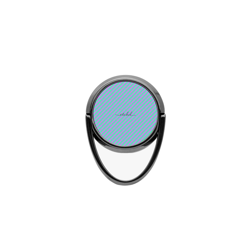 Lilac And Hypermint Diagonal Phone Ring Holder-zoom-