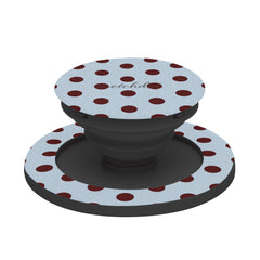 Blue & Cherry Polka Dot Phone Grip And Stand by etchd, view 6