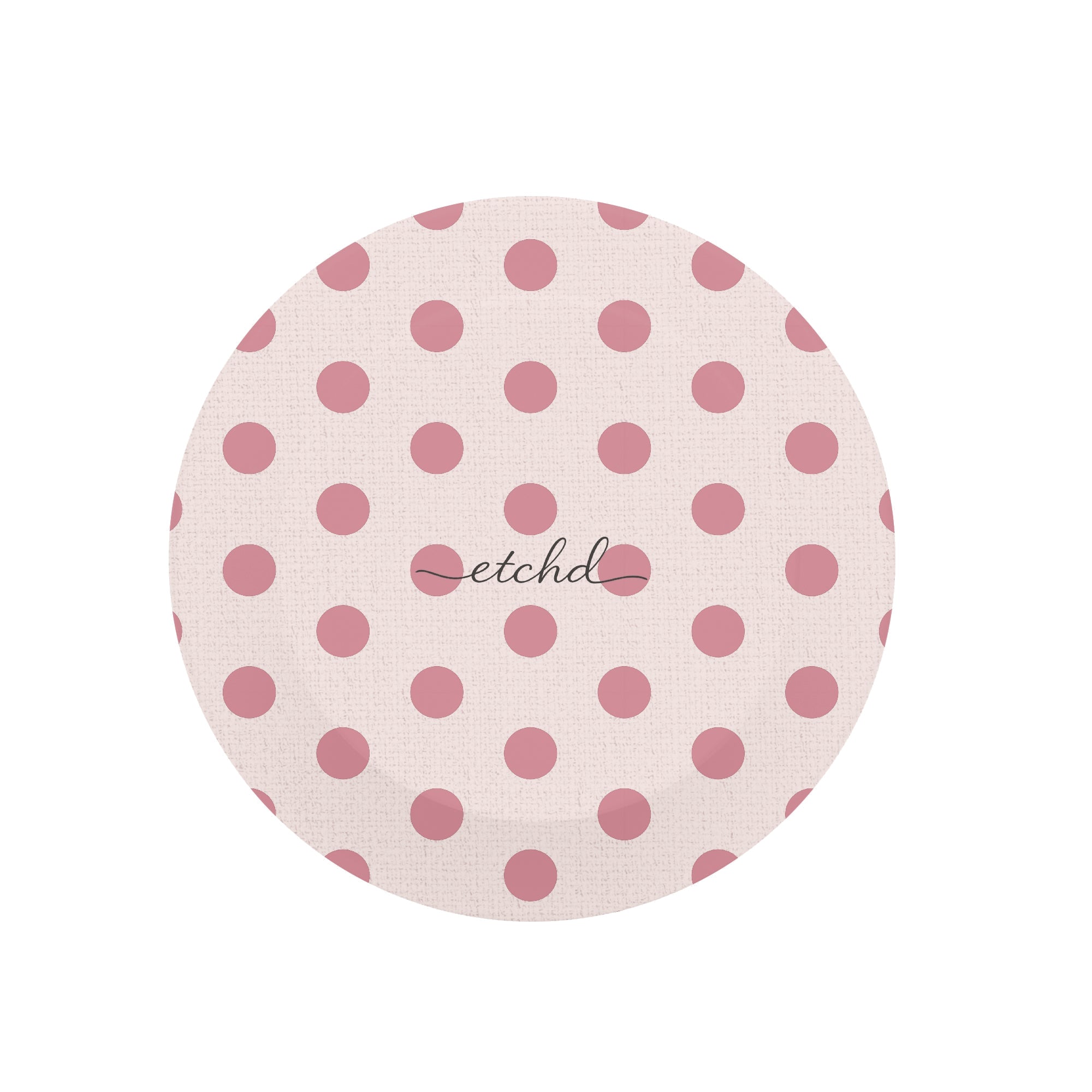 Blush Polka Dot Phone Grip And Stand by etchd, view 2