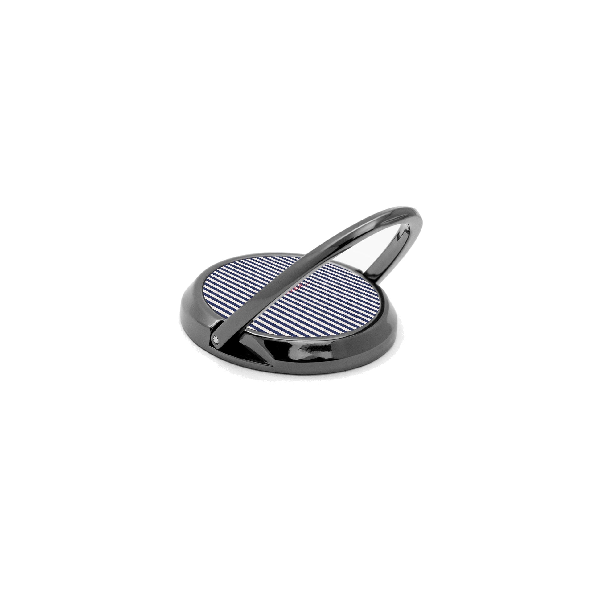 Navy & Cream Striped Phone Ring Holder by etchd, view 5