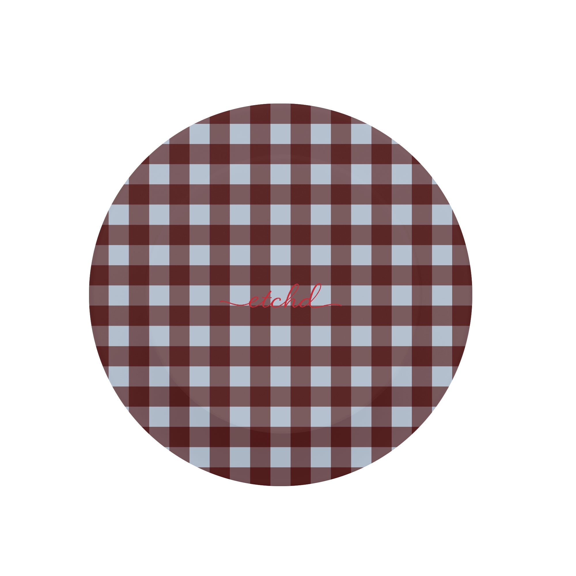 Blue & Cherry Gingham Phone Grip And Stand by etchd, view 2