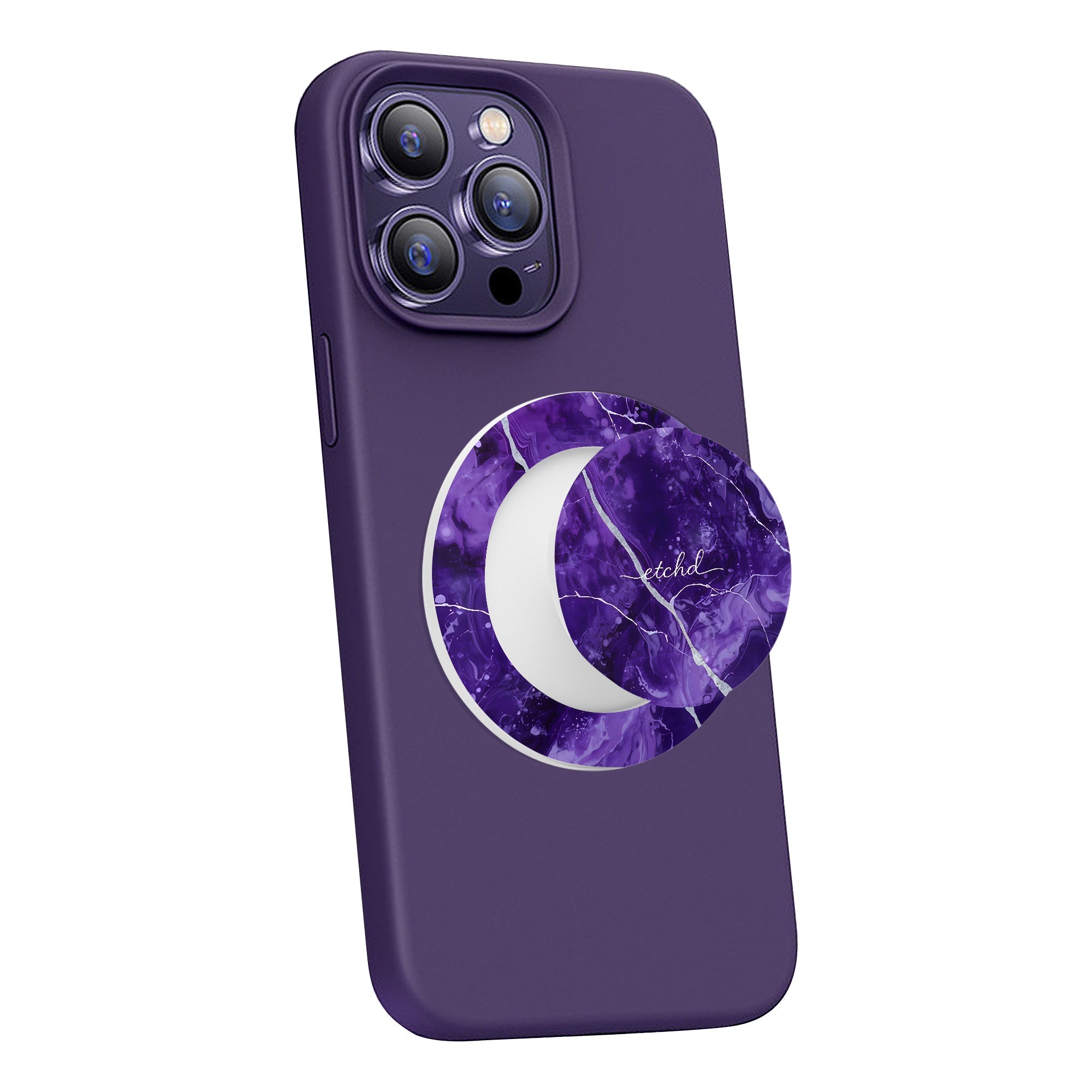 Amethyst Phone Grip And Stand by etchd, view 7
