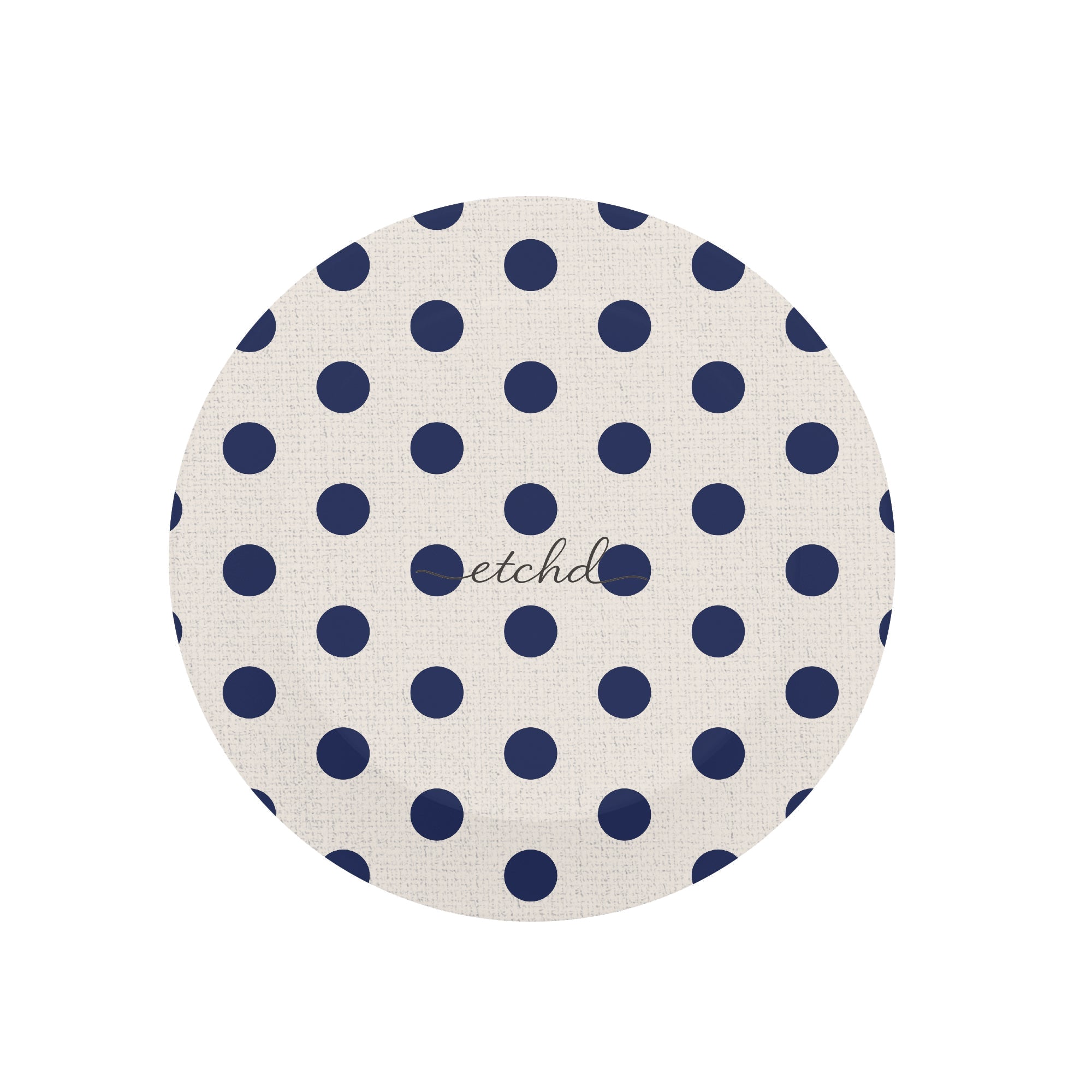 Navy & Cream Polka Dot Phone Grip And Stand by etchd, view 3
