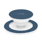 Espresso & Cerulean Striped Diagonal Anello e supporto per telefono