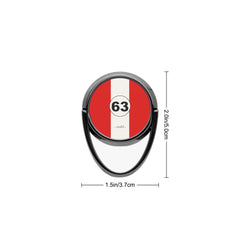 Monza Red Phone Ring Holder by etchd, view 3