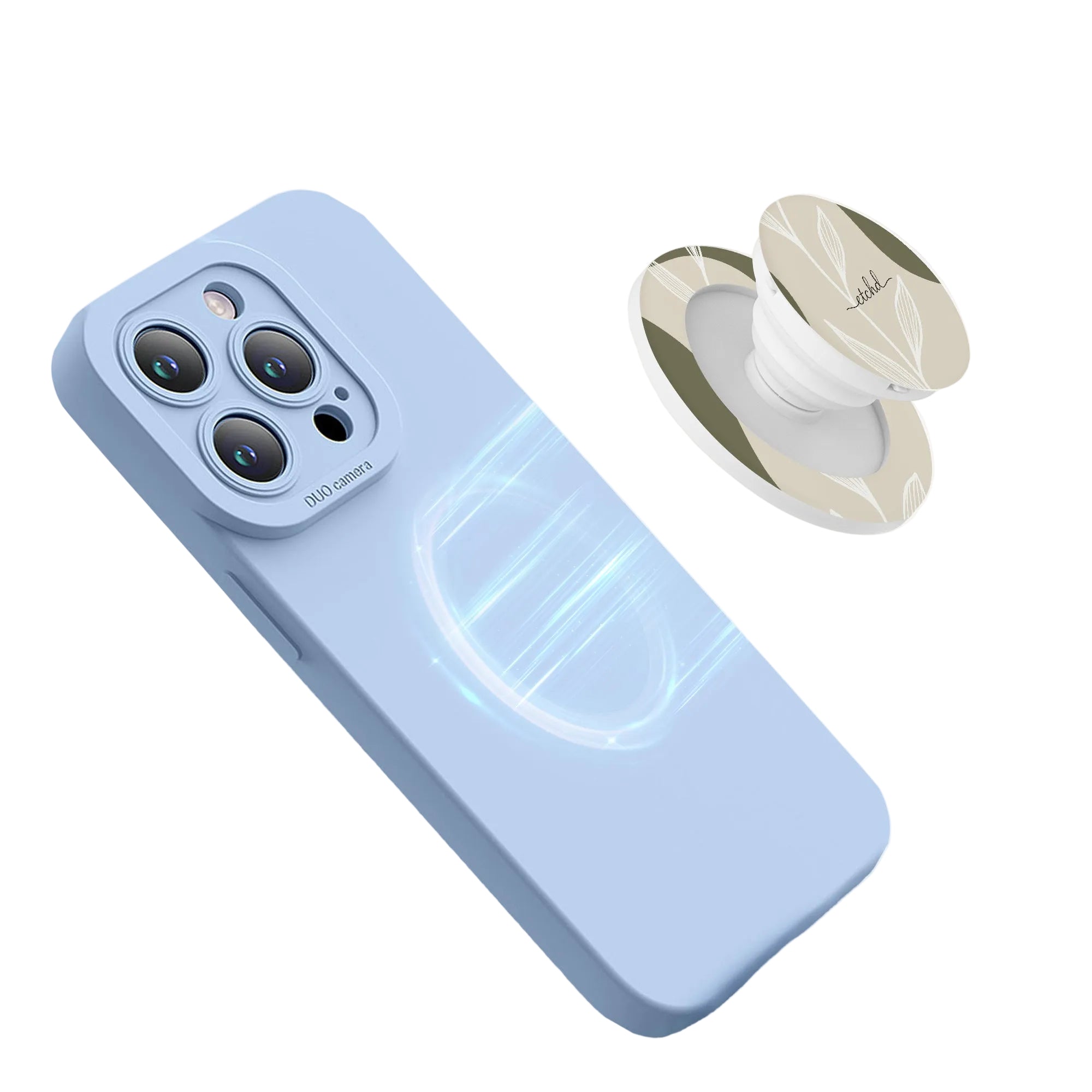 Olive Leaf Phone Grip And Stand by etchd, view 8