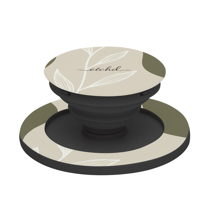 Olive Leaf Phone Grip And Stand-zoom-