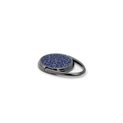 Navy & Cream Floral Phone Ring Holder by etchd, view 2