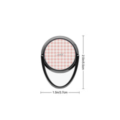 Blush & White Gingham Phone Ring Holder by etchd, view 3