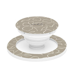 Neutral Floral Anello e supporto per telefono di etchd