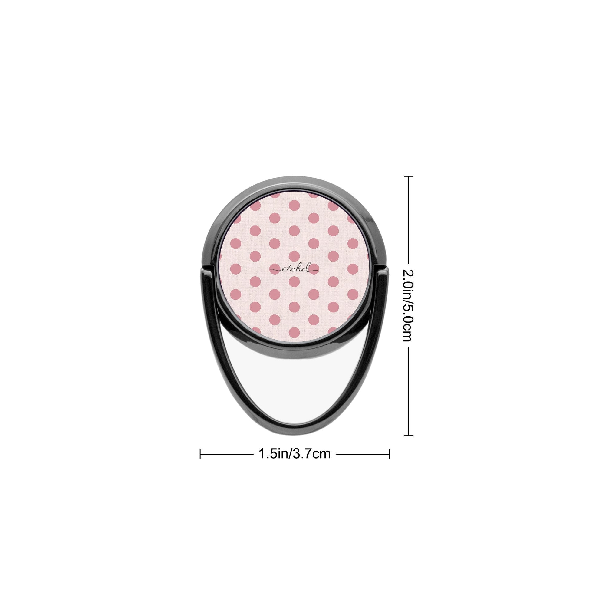 Blush Polka Dot Phone Ring Holder by etchd, view 3