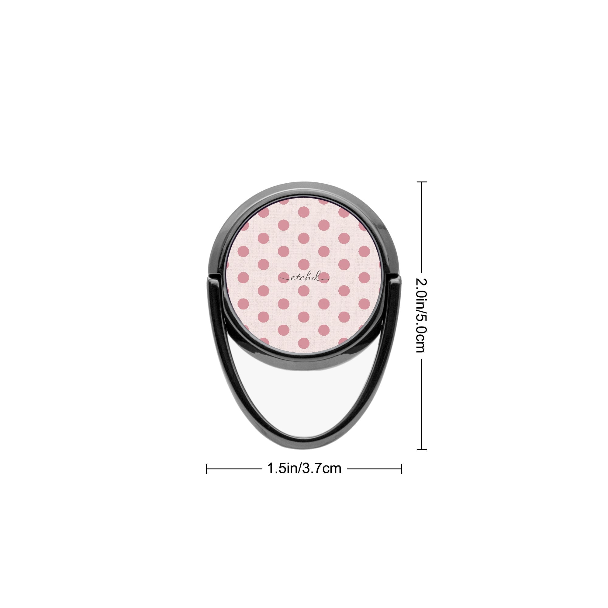 Blush Polka Dot Phone Ring Holder by etchd, view 3