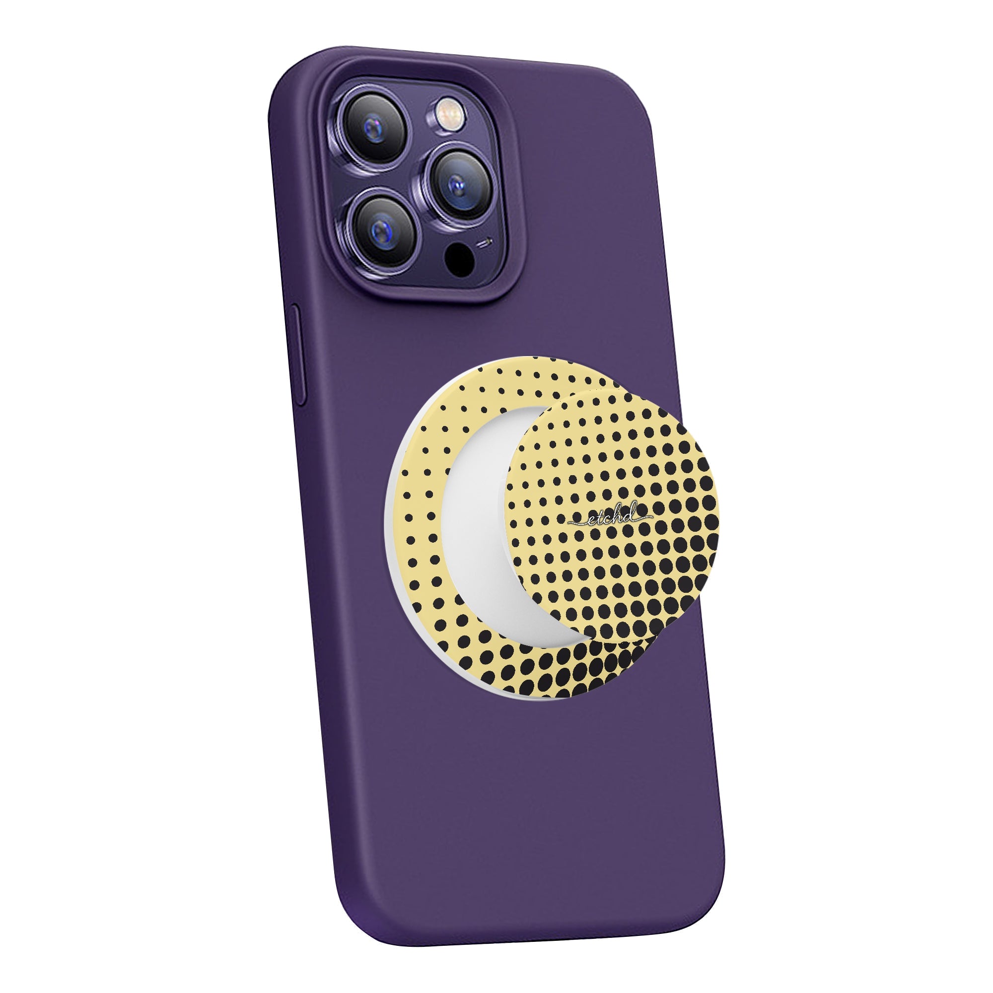 Butter Halftone Phone Grip And Stand by etchd, view 7