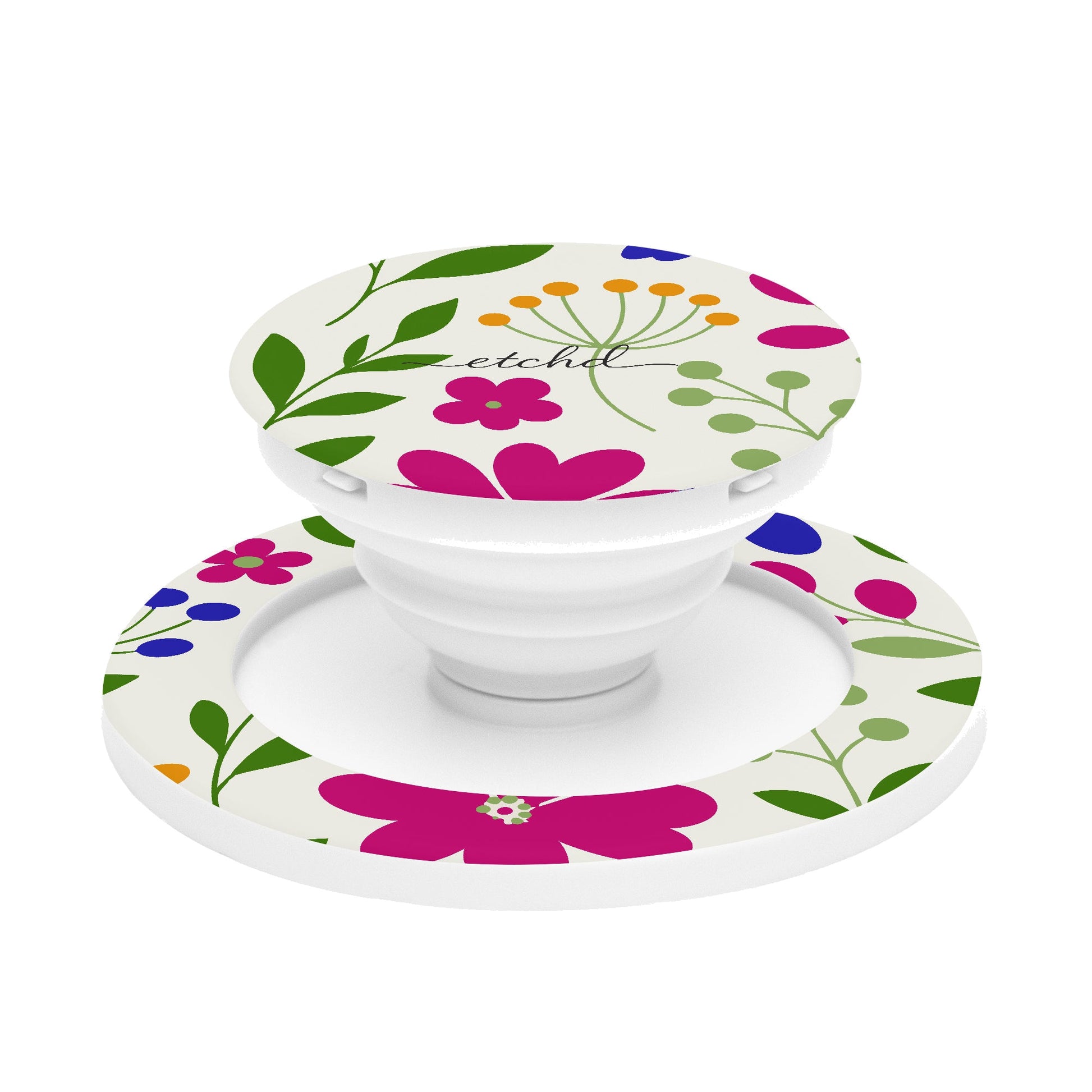 Funky Floral Phone Grip And Stand by etchd