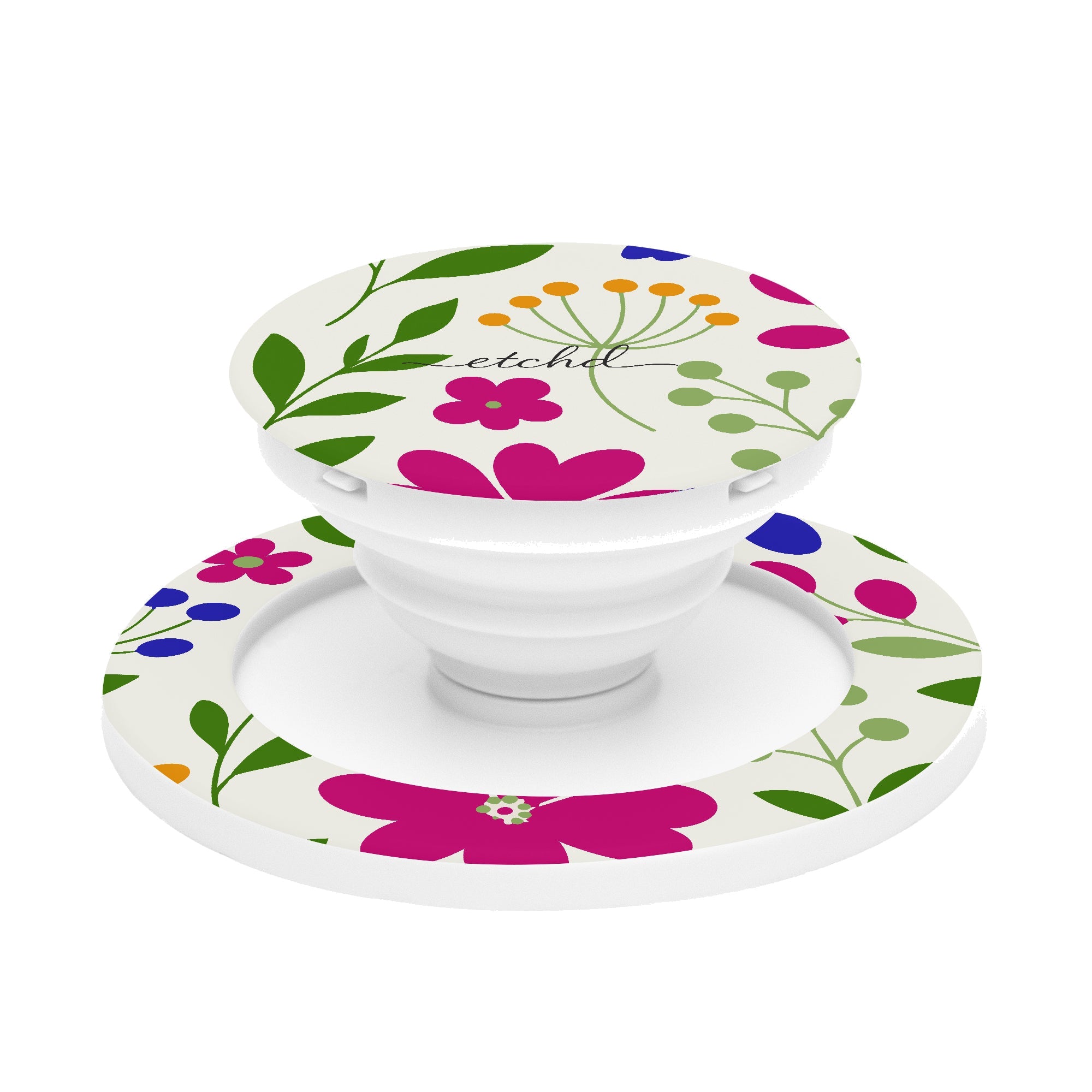 Funky Floral Phone Grip And Stand by etchd