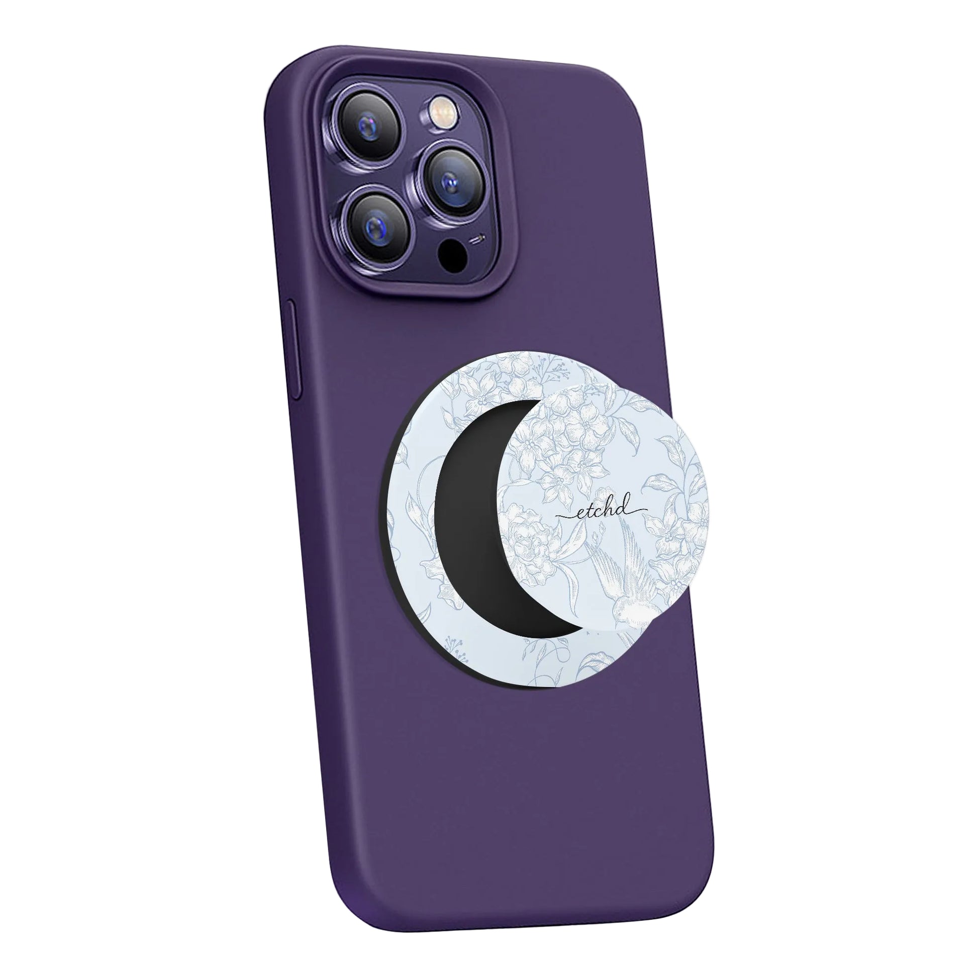 Hummingbird Bloom Phone Grip And Stand by etchd, view 4