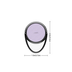 Lilac & Cream Striped Diagonal Phone Ring Holder by etchd, view 3