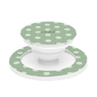 Cream & Sage Polka Dot Phone Grip And Stand