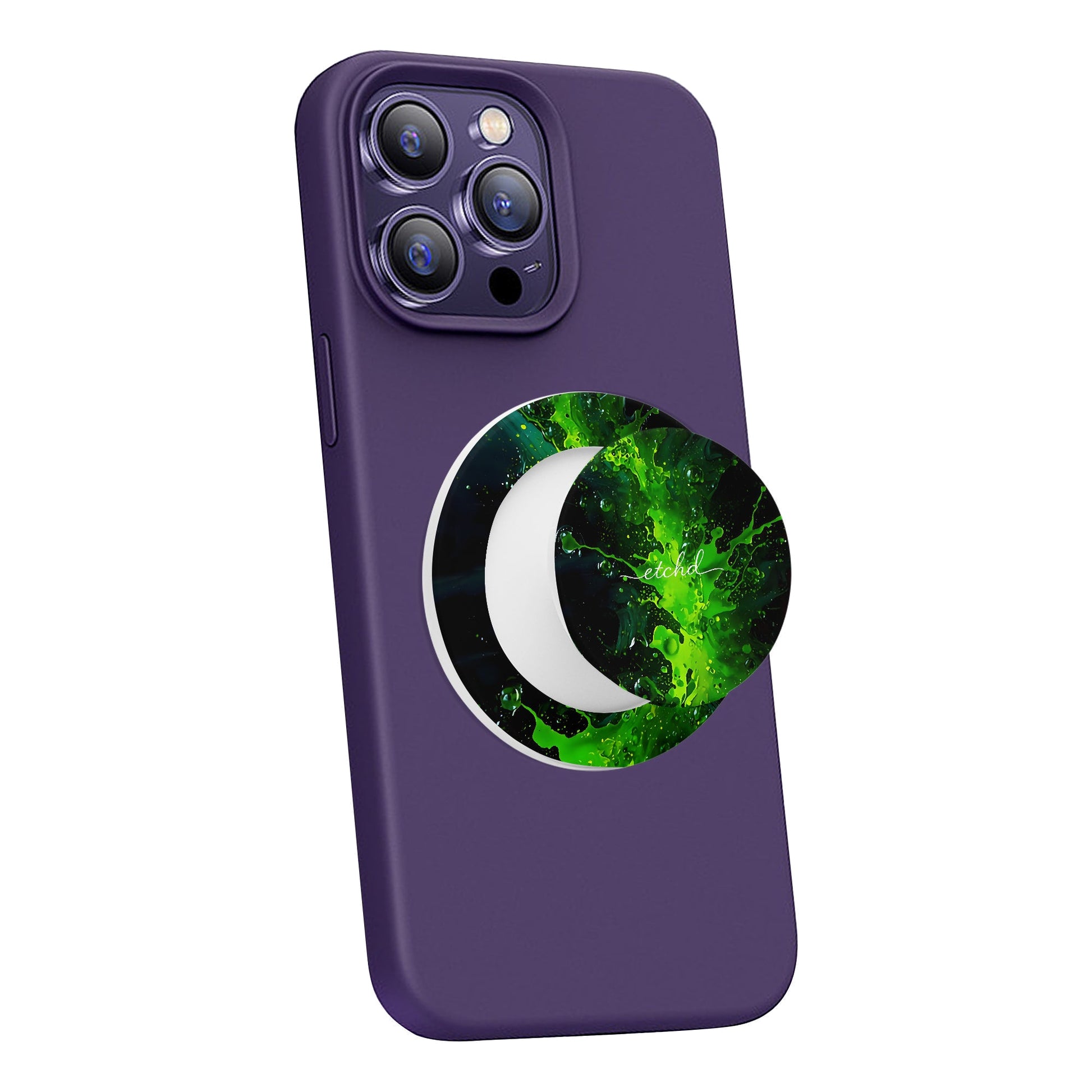 Toxic Bloom Phone Grip And Stand by etchd, view 7