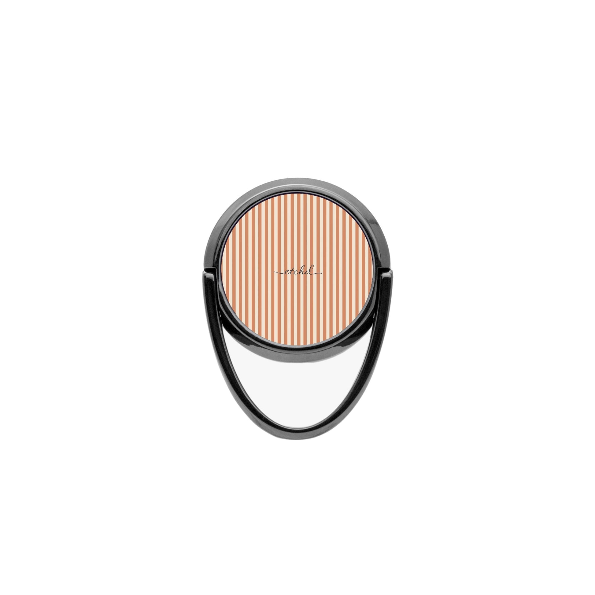 Terracotta & Cream Striped Phone Ring Holder by etchd, view 4