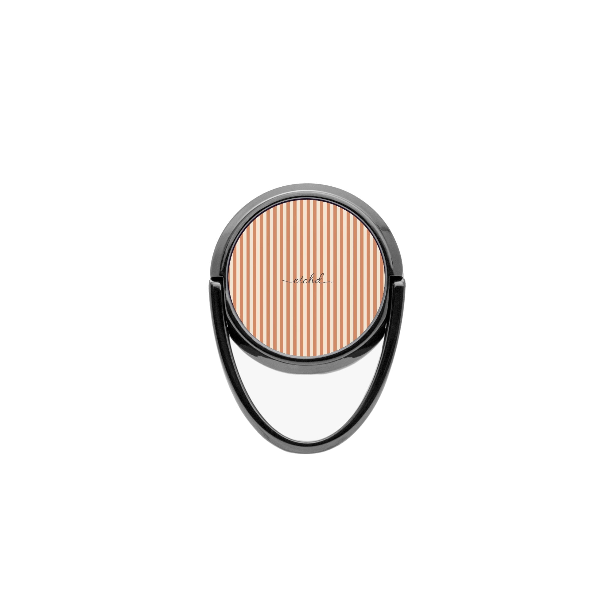 Terracotta & Cream Striped Phone Ring Holder by etchd, view 4
