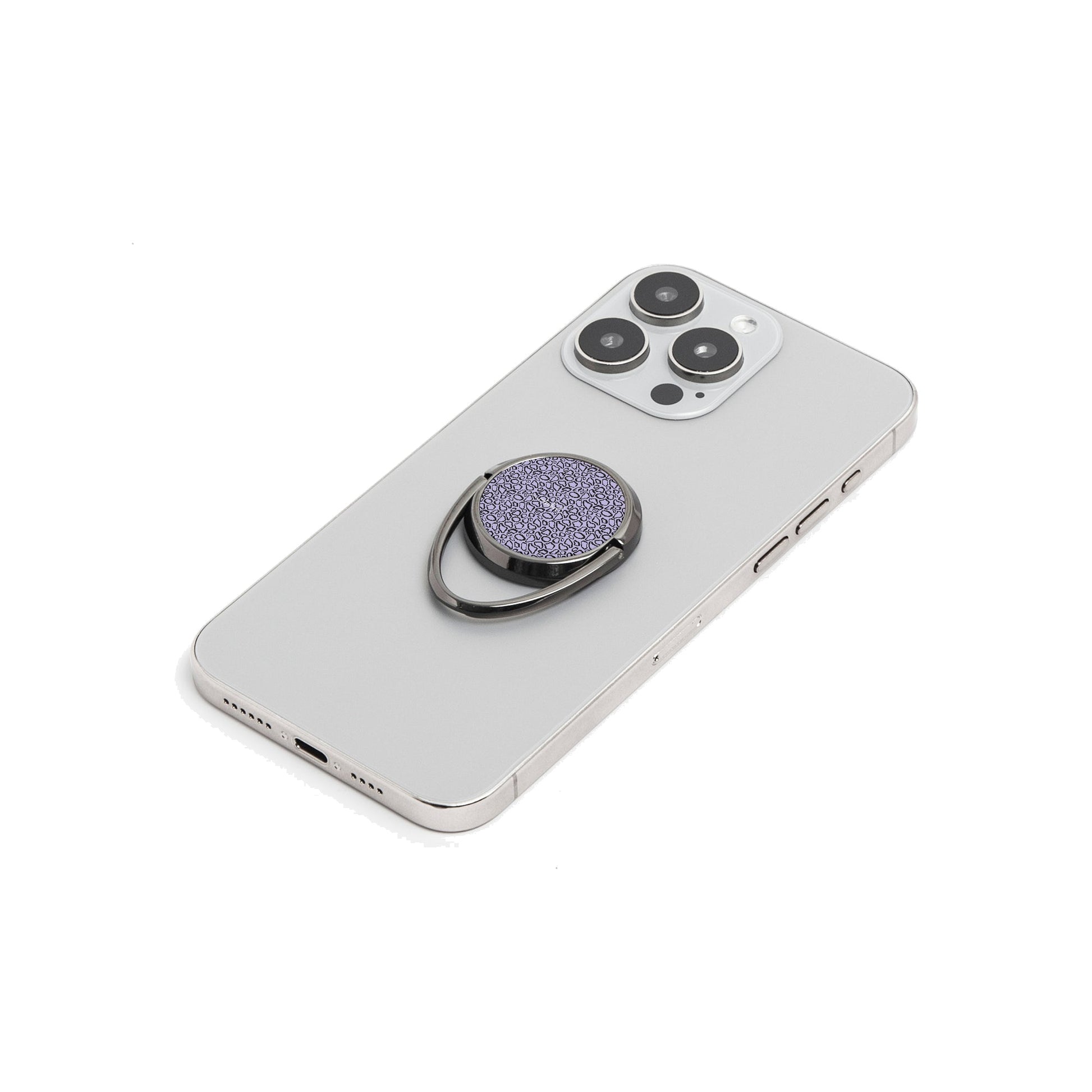 Abstract Print Lavender Phone Ring Holder by etchd, view 6