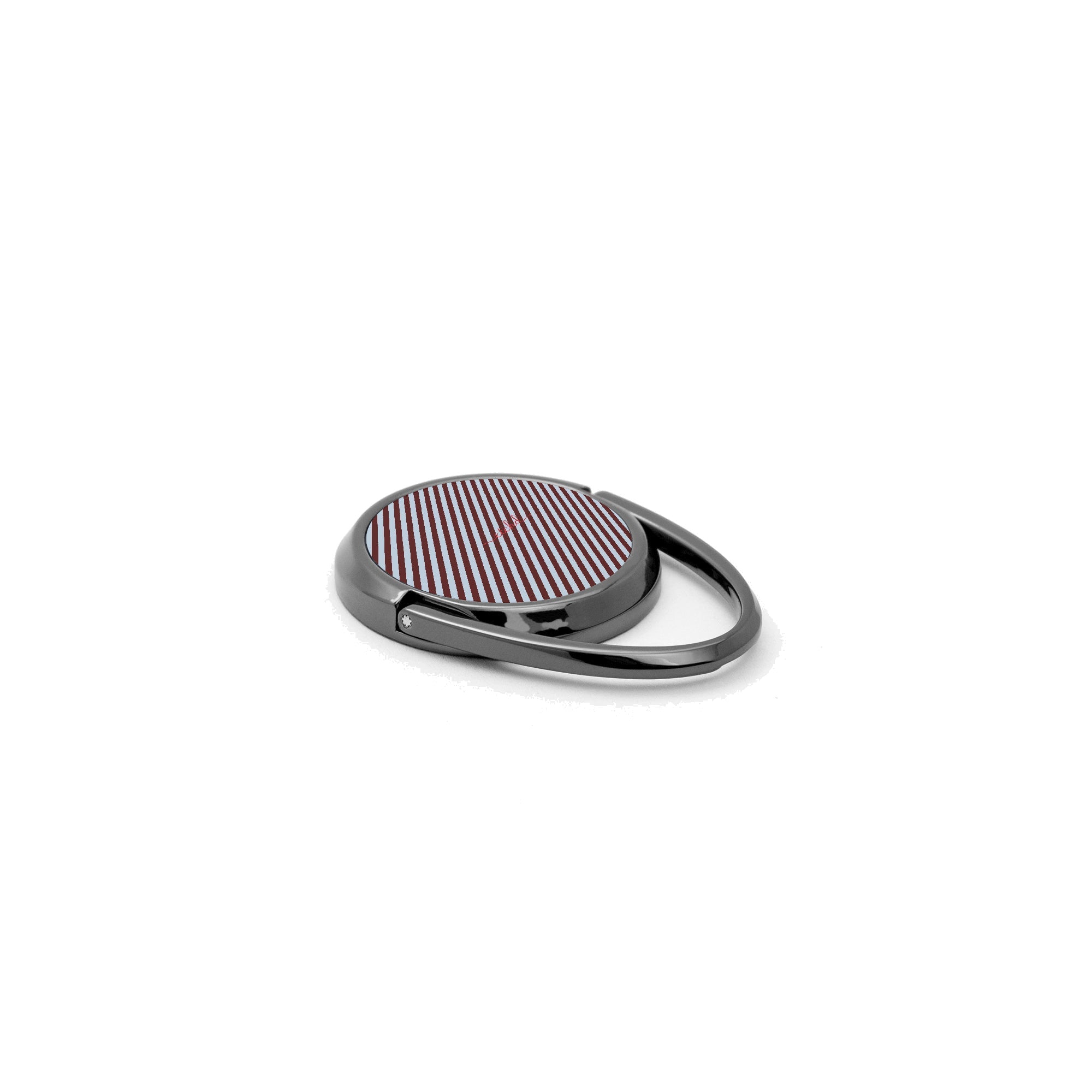 Blue & Cherry Striped Diagonal Phone Ring Holder by etchd, view 2