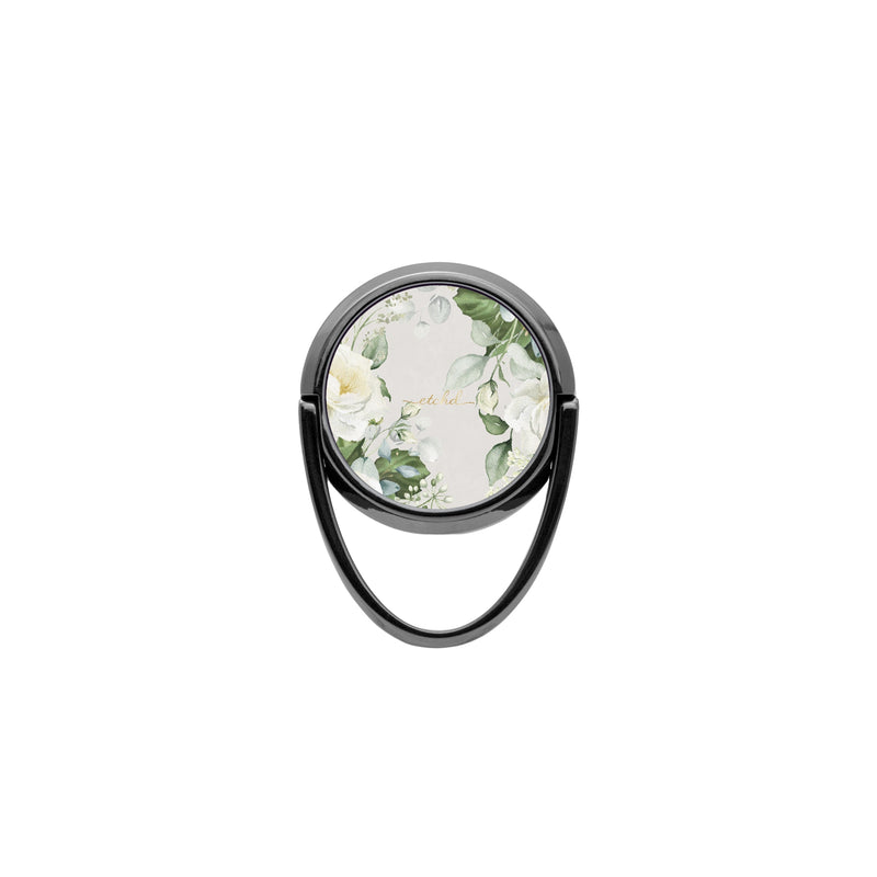 White Roses Phone Ring Holder-zoom-