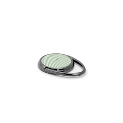 Sage & Cream Striped Diagonal Phone Ring Holder by etchd, view 2