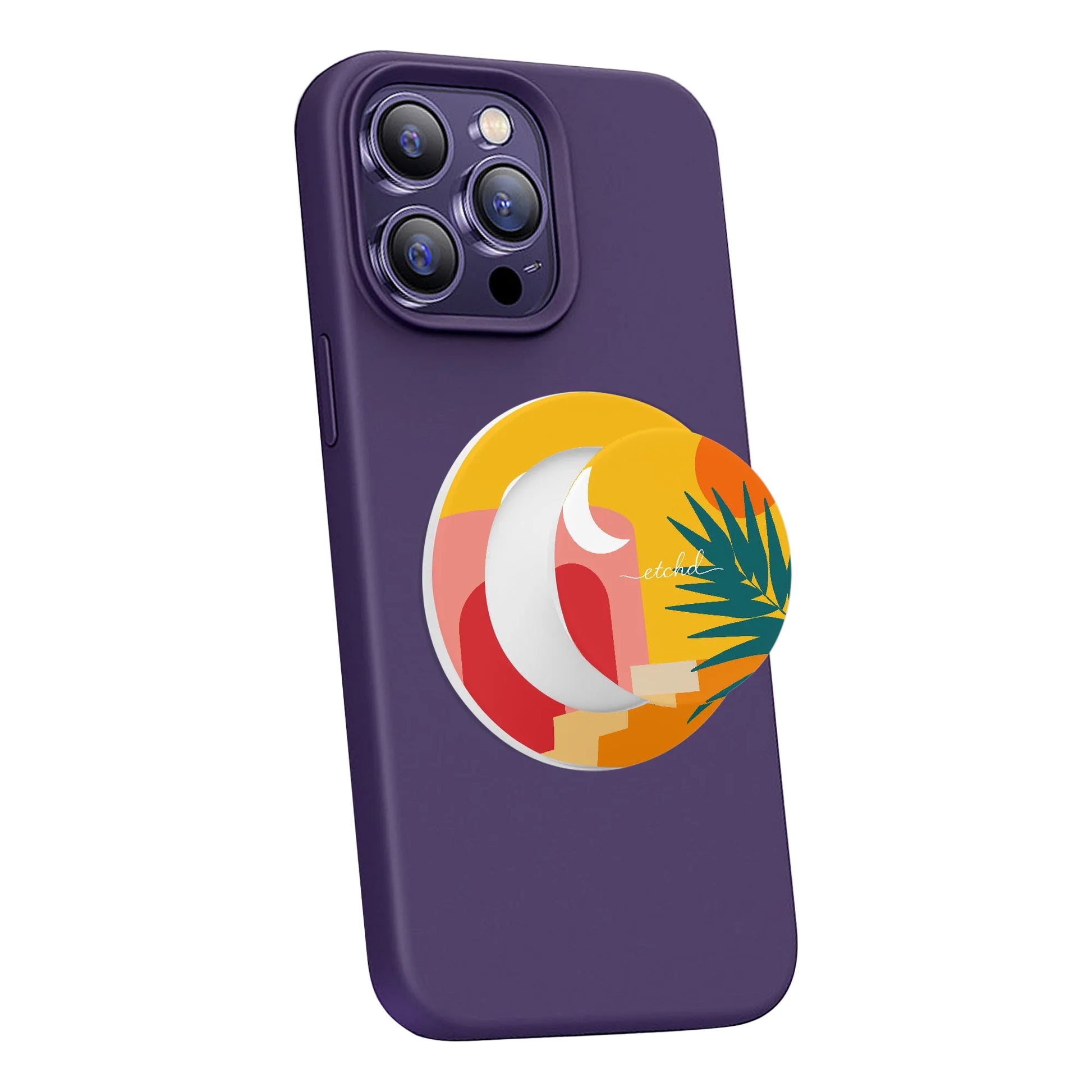 Tropical Sunset Phone Grip And Stand by etchd, view 7
