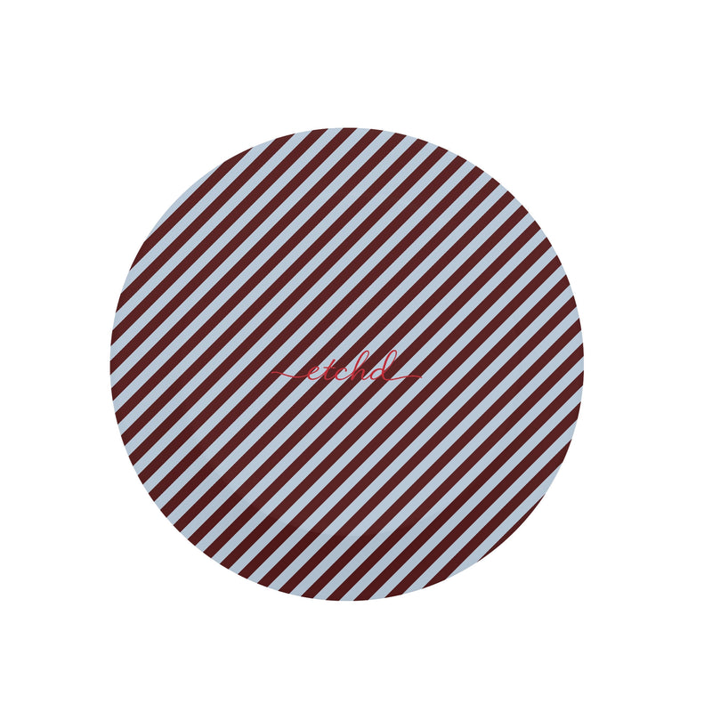 Blue & Cherry Striped Diagonal Phone Grip And Stand-zoom-