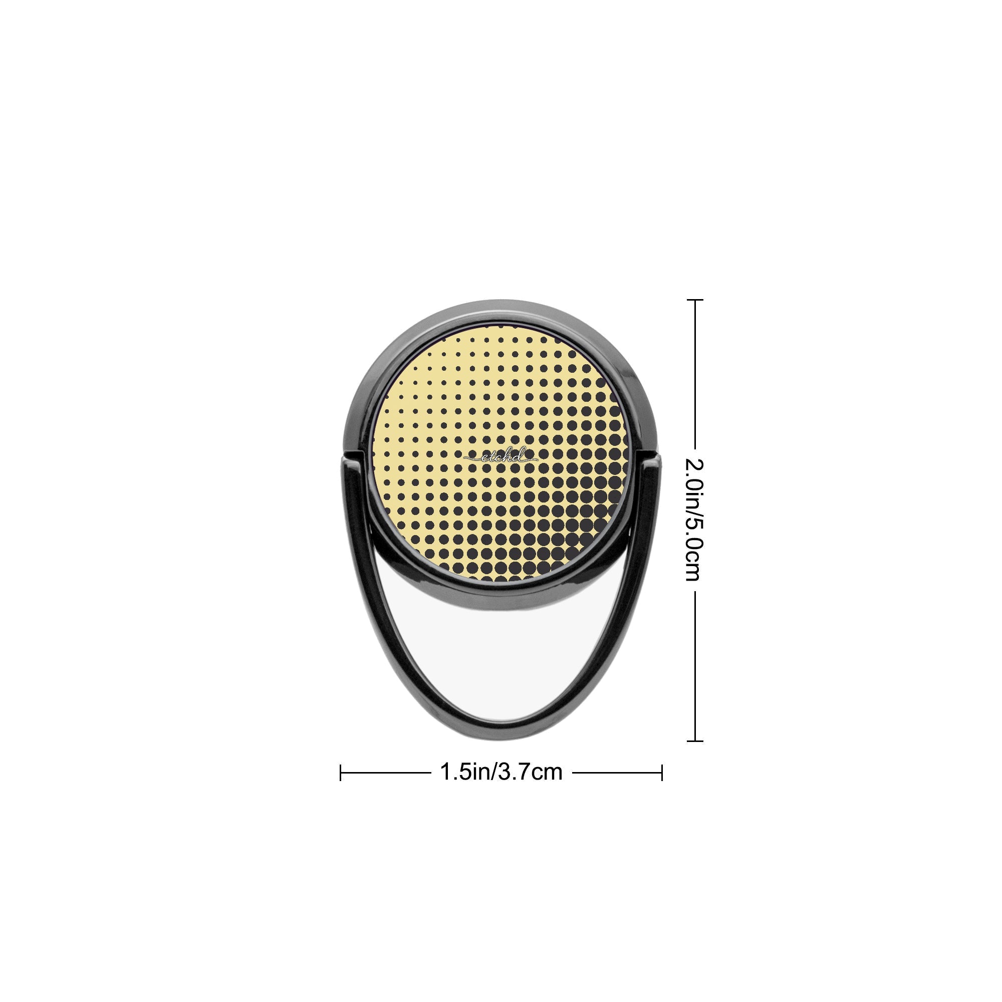 Butter Halftone Phone Ring Holder by etchd, view 3