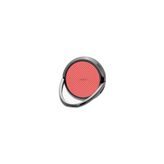Pink And Orange Striped Diagonal Phone Ring Holder by etchd