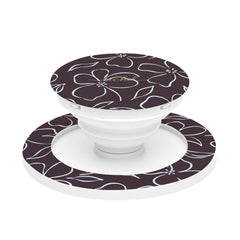 Plum & Blue Floral Phone Grip And Stand by etchd