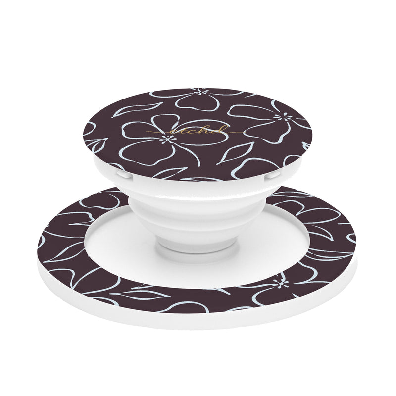 Plum & Blue Floral Handyhalterung und Ständer-zoom-