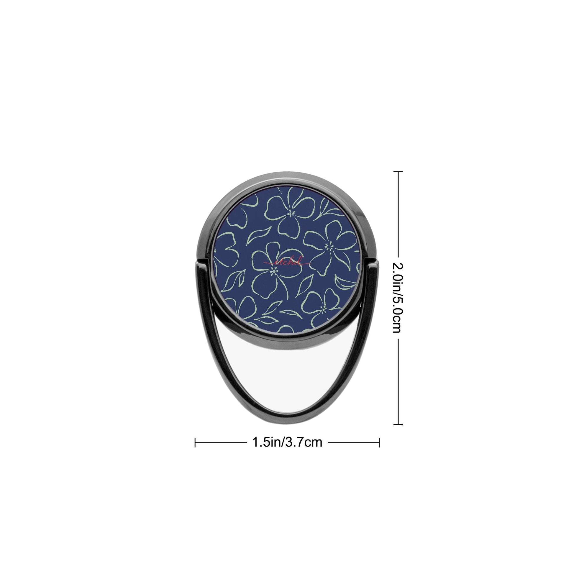 Navy & Sage Floral Phone Ring Holder by etchd, view 3