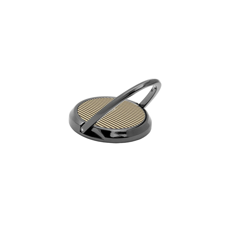 Butter Yellow And Brown Phone Ring Holder-zoom-