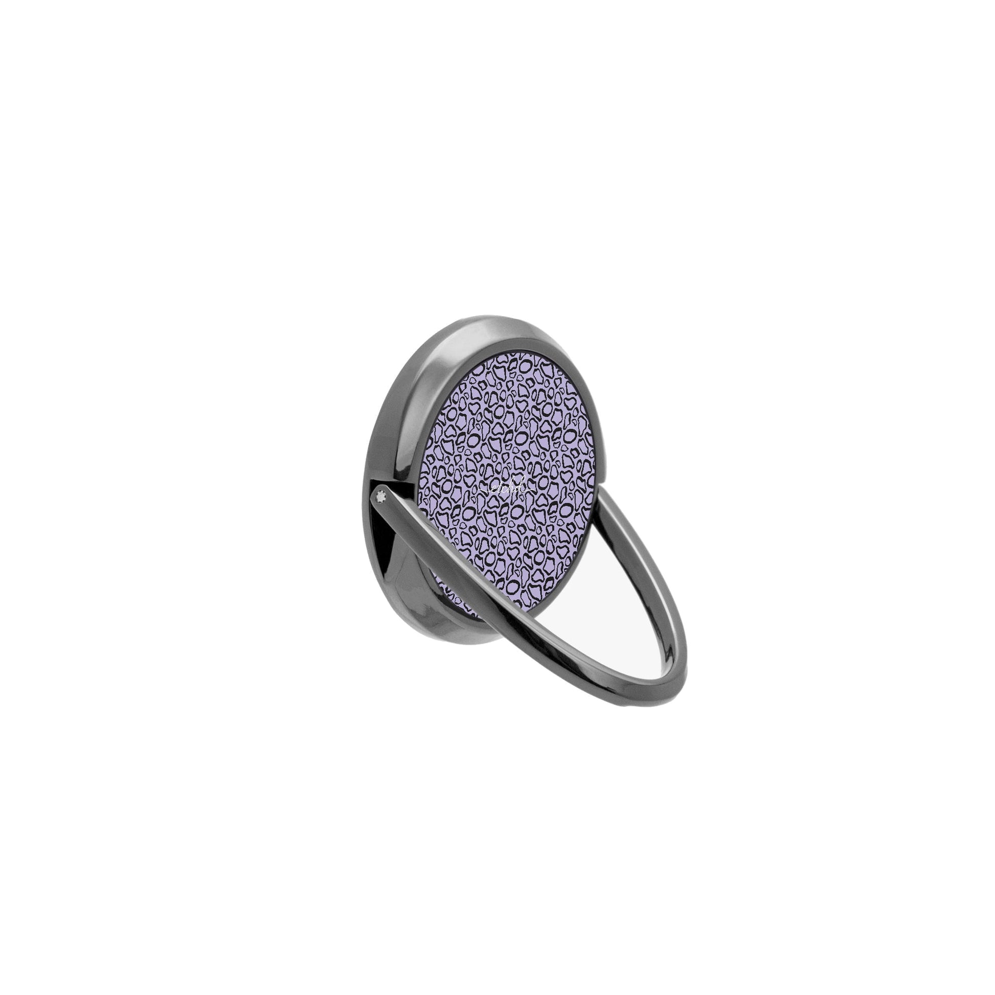 Abstract Print Lavender Phone Ring Holder by etchd, view 8