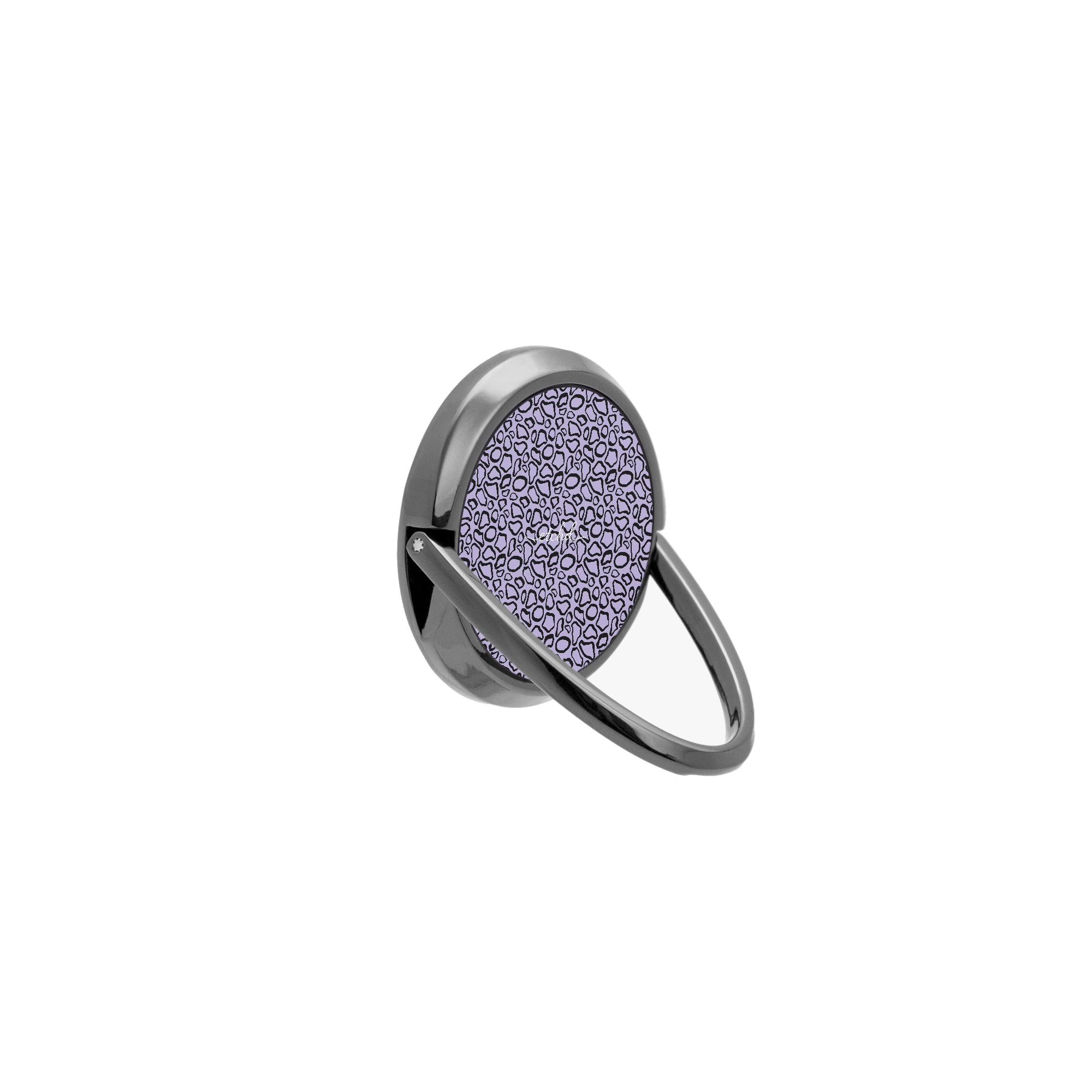 Abstract Print Lavender Phone Ring Holder by etchd, view 8